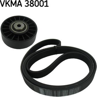 SKF VKMA 38001 - Ķīļrievu siksnu komplekts ps1.lv