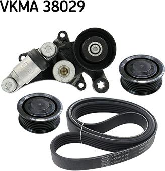 SKF VKMA 38029 - Ķīļrievu siksnu komplekts ps1.lv