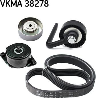 SKF VKMA 38278 - Ķīļrievu siksnu komplekts ps1.lv