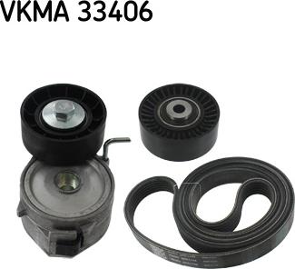 SKF VKMA 33406 - Ķīļrievu siksnu komplekts ps1.lv