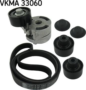 SKF VKMA 33060 - Ķīļrievu siksnu komplekts ps1.lv