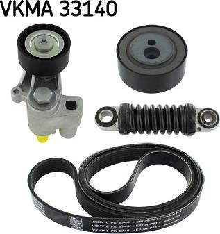 SKF VKMA 33140 - Ķīļrievu siksnu komplekts ps1.lv