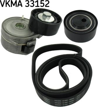 SKF VKMA 33152 - Ķīļrievu siksnu komplekts ps1.lv