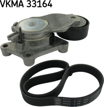 SKF VKMA 33164 - Ķīļrievu siksnu komplekts ps1.lv
