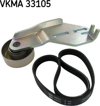 SKF VKMA 33105 - Ķīļrievu siksnu komplekts ps1.lv