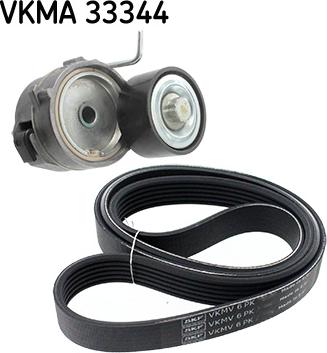 SKF VKMA 33344 - Ķīļrievu siksnu komplekts ps1.lv