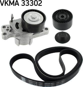 SKF VKMA 33302 - Ķīļrievu siksnu komplekts ps1.lv