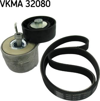 SKF VKMA 32080 - Ķīļrievu siksnu komplekts ps1.lv