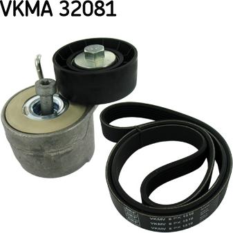 SKF VKMA 32081 - Ķīļrievu siksnu komplekts ps1.lv