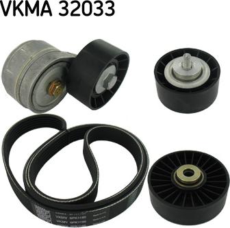 SKF VKMA 32033 - Ķīļrievu siksnu komplekts ps1.lv