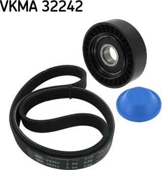 SKF VKMA 32242 - Ķīļrievu siksnu komplekts ps1.lv