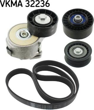 SKF VKMA 32236 - Ķīļrievu siksnu komplekts ps1.lv