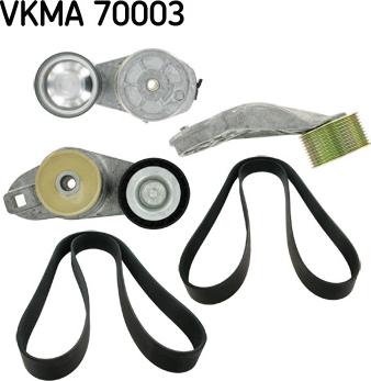 SKF VKMA 70003 - Ķīļrievu siksnu komplekts ps1.lv