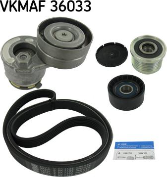 SKF VKMAF 36033 - Ķīļrievu siksnu komplekts ps1.lv