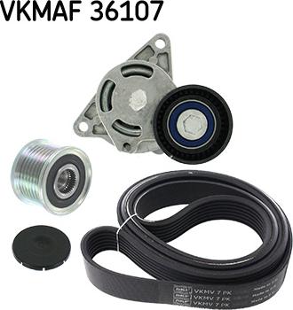 SKF VKMAF 36107 - Ķīļrievu siksnu komplekts ps1.lv