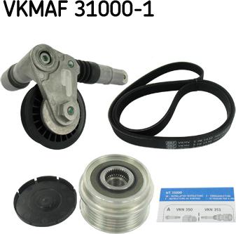 SKF VKMAF 31000-1 - Ķīļrievu siksnu komplekts ps1.lv