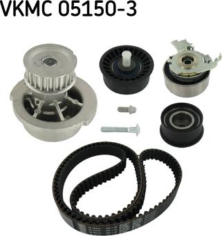 SKF VKMC 05150-3 - Ūdenssūknis + Zobsiksnas komplekts ps1.lv