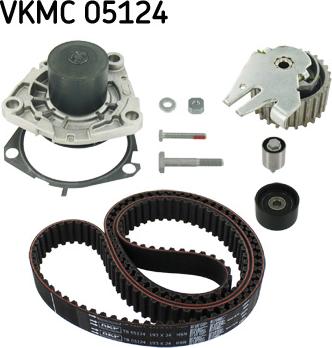 SKF VKMC 05124 - Ūdenssūknis + Zobsiksnas komplekts ps1.lv