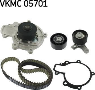 SKF VKMC 05701 - Ūdenssūknis + Zobsiksnas komplekts ps1.lv