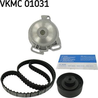 SKF VKMC 01031 - Ūdenssūknis + Zobsiksnas komplekts ps1.lv