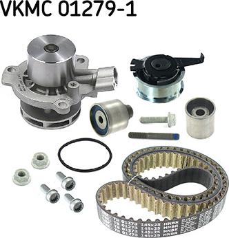 SKF VKMC 01279-1 - Ūdenssūknis + Zobsiksnas komplekts ps1.lv