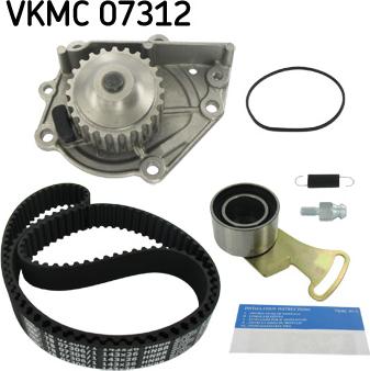 SKF VKMC 07312 - Ūdenssūknis + Zobsiksnas komplekts ps1.lv