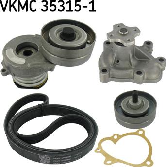 SKF VKMC 35315-1 - Ūdenssūknis + ķīļrievu siksnas komplekts ps1.lv