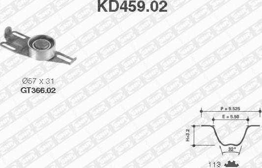 SNR KD459.02 - Zobsiksnas komplekts ps1.lv