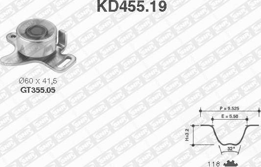 SNR KD455.19 - Zobsiksnas komplekts ps1.lv