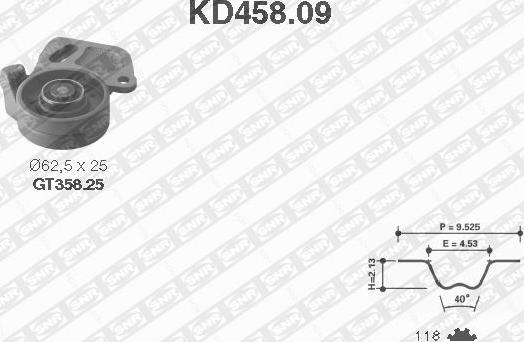 SNR KD458.09 - Zobsiksnas komplekts ps1.lv