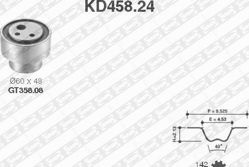 SNR KD458.24 - Zobsiksnas komplekts ps1.lv