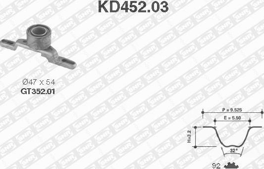 SNR KD452.03 - Zobsiksnas komplekts ps1.lv