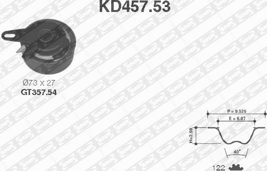 SNR KD457.53 - Zobsiksnas komplekts ps1.lv