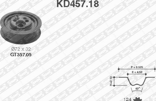 SNR KD457.18 - Zobsiksnas komplekts ps1.lv