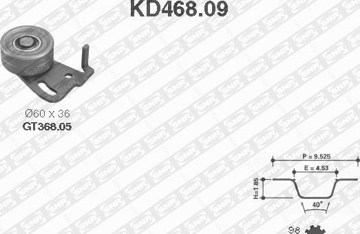 SNR KD468.09 - Zobsiksnas komplekts ps1.lv