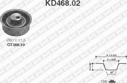 SNR KD468.02 - Zobsiksnas komplekts ps1.lv