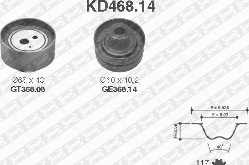 SNR KD468.14 - Zobsiksnas komplekts ps1.lv