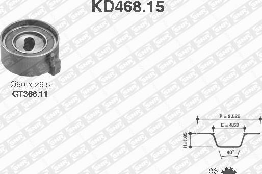 SNR KD468.15 - Zobsiksnas komplekts ps1.lv