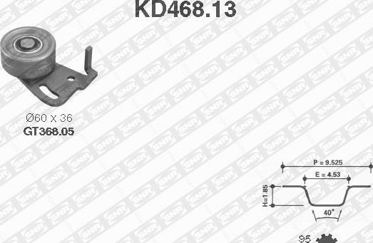 SNR KD468.13 - Zobsiksnas komplekts ps1.lv