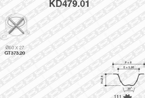 SNR KD479.01 - Zobsiksnas komplekts ps1.lv