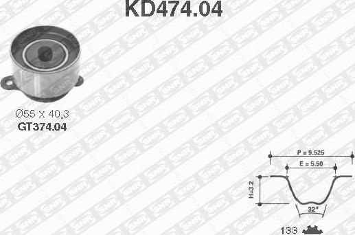 SNR KD474.04 - Zobsiksnas komplekts ps1.lv