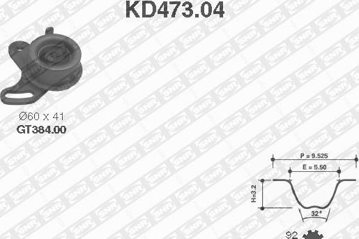 SNR KD473.04 - Zobsiksnas komplekts ps1.lv