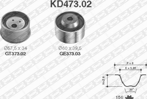 SNR KD473.02 - Zobsiksnas komplekts ps1.lv