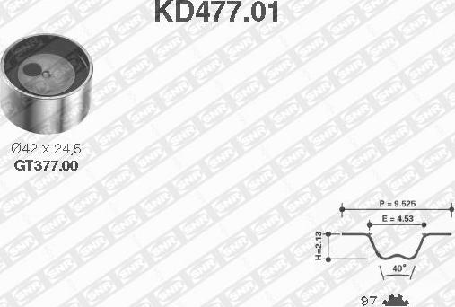 SNR KD477.01 - Zobsiksnas komplekts ps1.lv