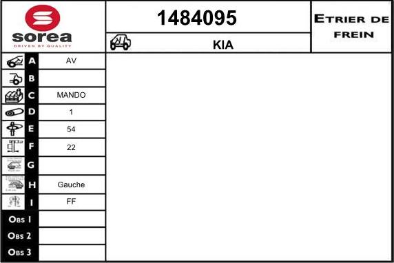 SNRA 1484095 - Bremžu suports ps1.lv