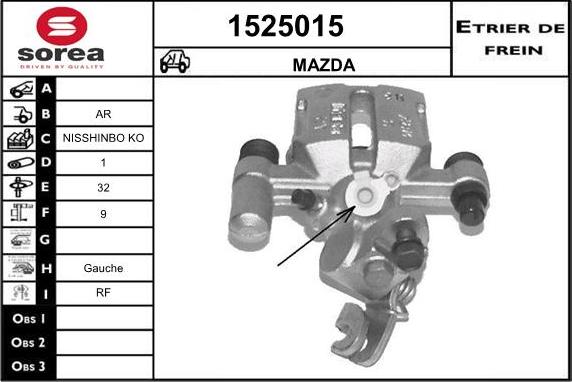 SNRA 1525015 - Bremžu suports ps1.lv