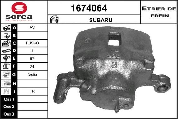 SNRA 1674064 - Bremžu suports ps1.lv