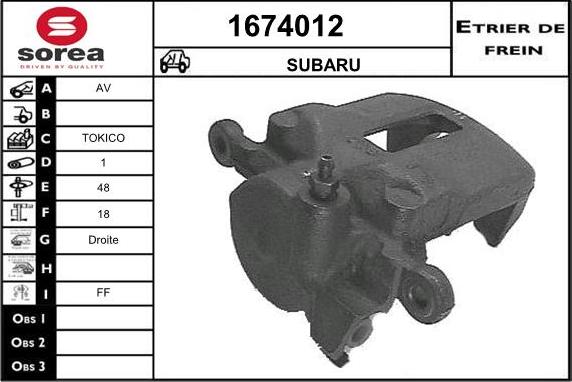 SNRA 1674012 - Bremžu suports ps1.lv