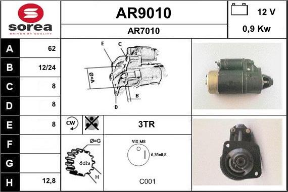 SNRA AR9010 - Starteris ps1.lv