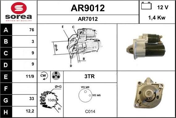 SNRA AR9012 - Starteris ps1.lv